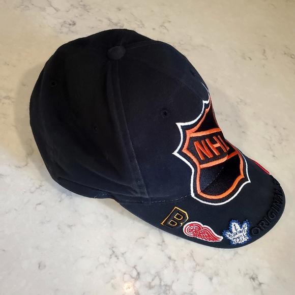 Vintage NHL Original Six Black Hat - Picture 3 of 10